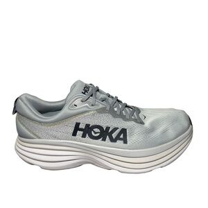 Men’s Hoka Bondi 8 Light Gray Athletic Shoes size 14D